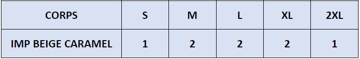 La répartition des tailles de I 6062 PA BEIG CARA sera rapidement en ligne mais reste disponible sur demande.